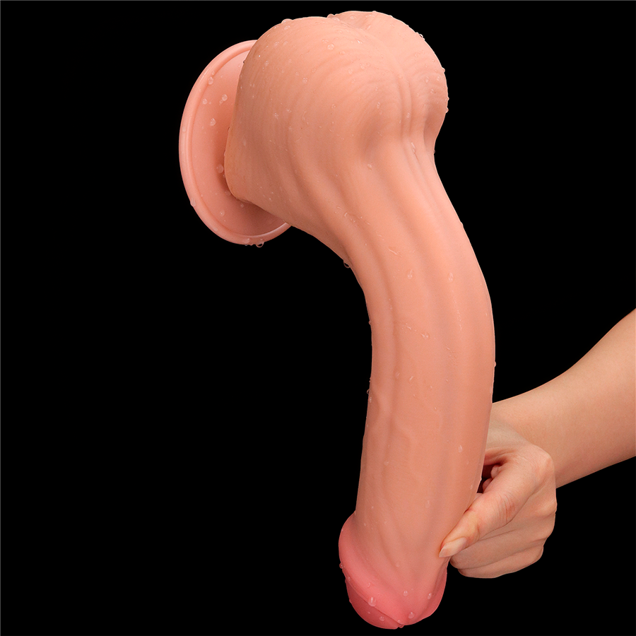 11.5'' King Sized Sliding Skin Dual Layer Dong Flesh