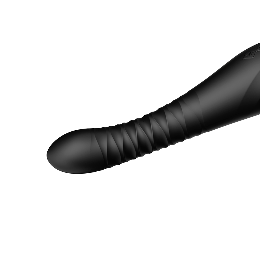 Vibrador de Lujo King Obsidian Black Controlado por APP Bluetooth by ZALO