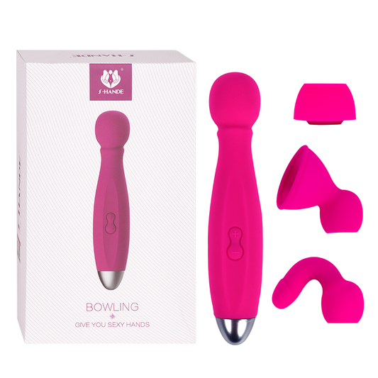 Masajeador vibrador Bowling + Accesorios